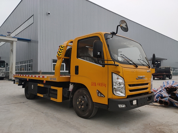 江鈴凱運藍牌一拖二平闆清障車