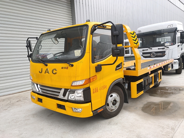 江淮康鈴H5藍牌一拖二平闆清障車