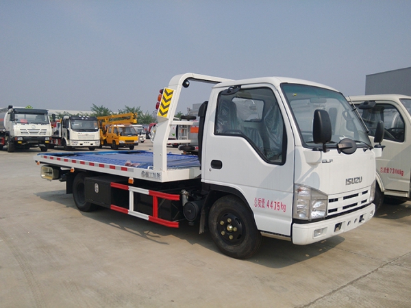 五十鈴藍牌一拖二平闆清障車