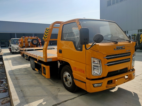 江鈴順達藍牌一拖二平闆清障車